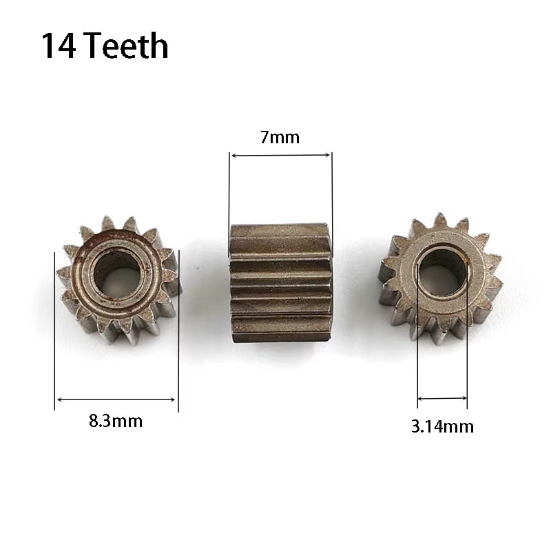 14 dents OD = 8.3mm perceuse électrique engrenage de réparation 14T 0.5M trou 3.17mm bricolage moteu