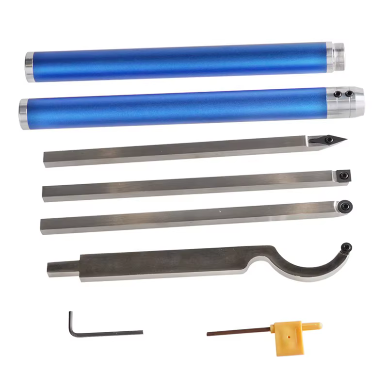 AA81-ensemble d'outils de tournage du bois Interchangeables de lame de tour 6 à pointe en carbure un