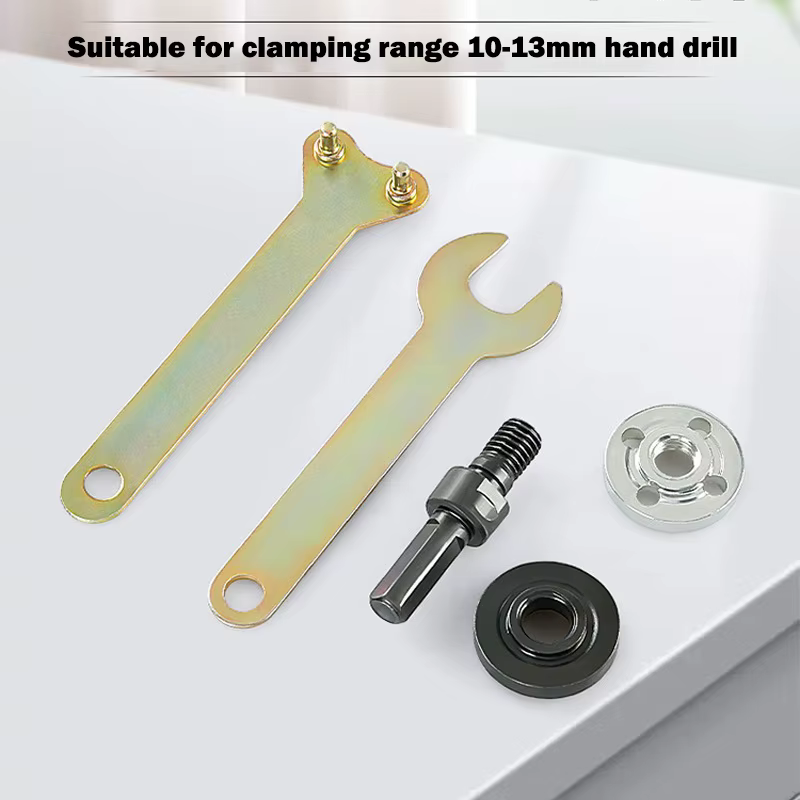 Adaptateur de conversion de perceuse électrique 10 mm en meuleuse d'angle pour disque de coupe et ro