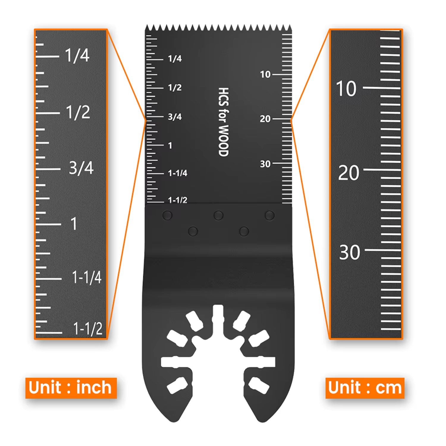 Lames de scie oscillantes Lames mixtes à ajustement rapide Kit de lames de scie oscillantes Lames mu