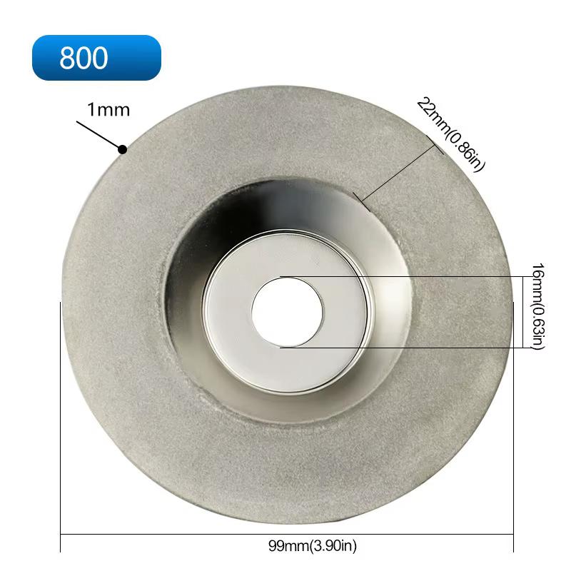 Disque de meulage diamanté pour meuleuse d'angle, disque de polissage électrique en forme de cymbale