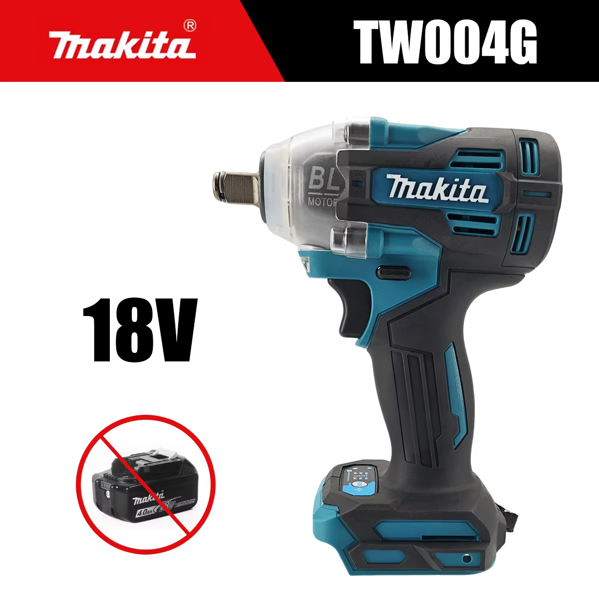 Makita Professional TW004G 18V Tournevis et perceuse électriques sans balais (sans batterie)