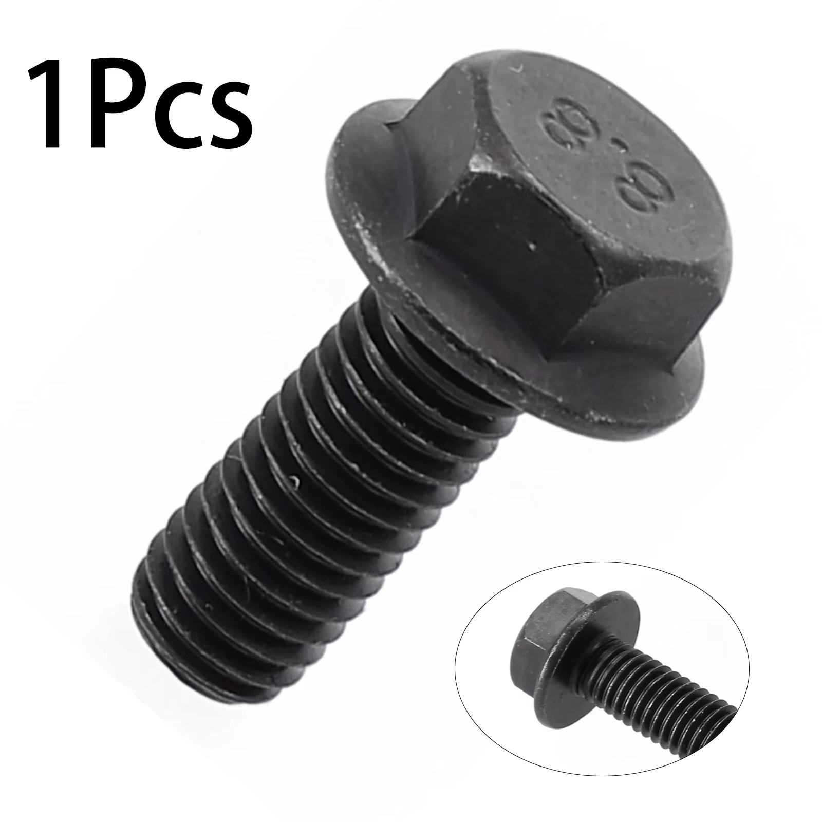Boulon de lame de scie en métal M8 X 20mm, filetage gauche, bride à tête hexagonale pour Machine-out