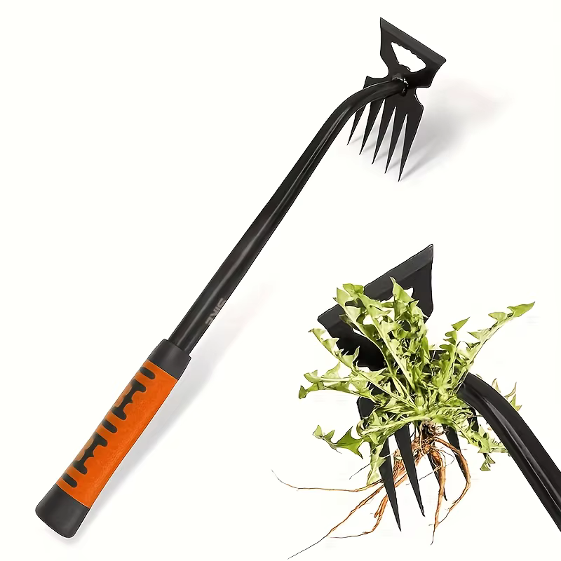 Outil manuel robuste pour le désherbage – Éliminateur de mauvaises herbes efficace à long manche ave