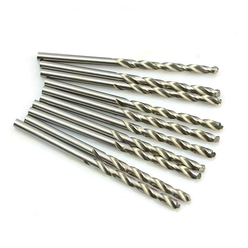 10 pièces 0.5-3.2mm forets hélicoïdaux HSS jeu de forets en acier rapide Micro tige droite outils à 