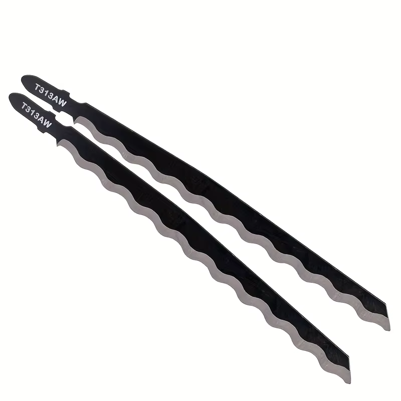 Paquet de 2 lames de scie sauteuse de 152 mm – Conception professionnelle de dents ondulées pour une