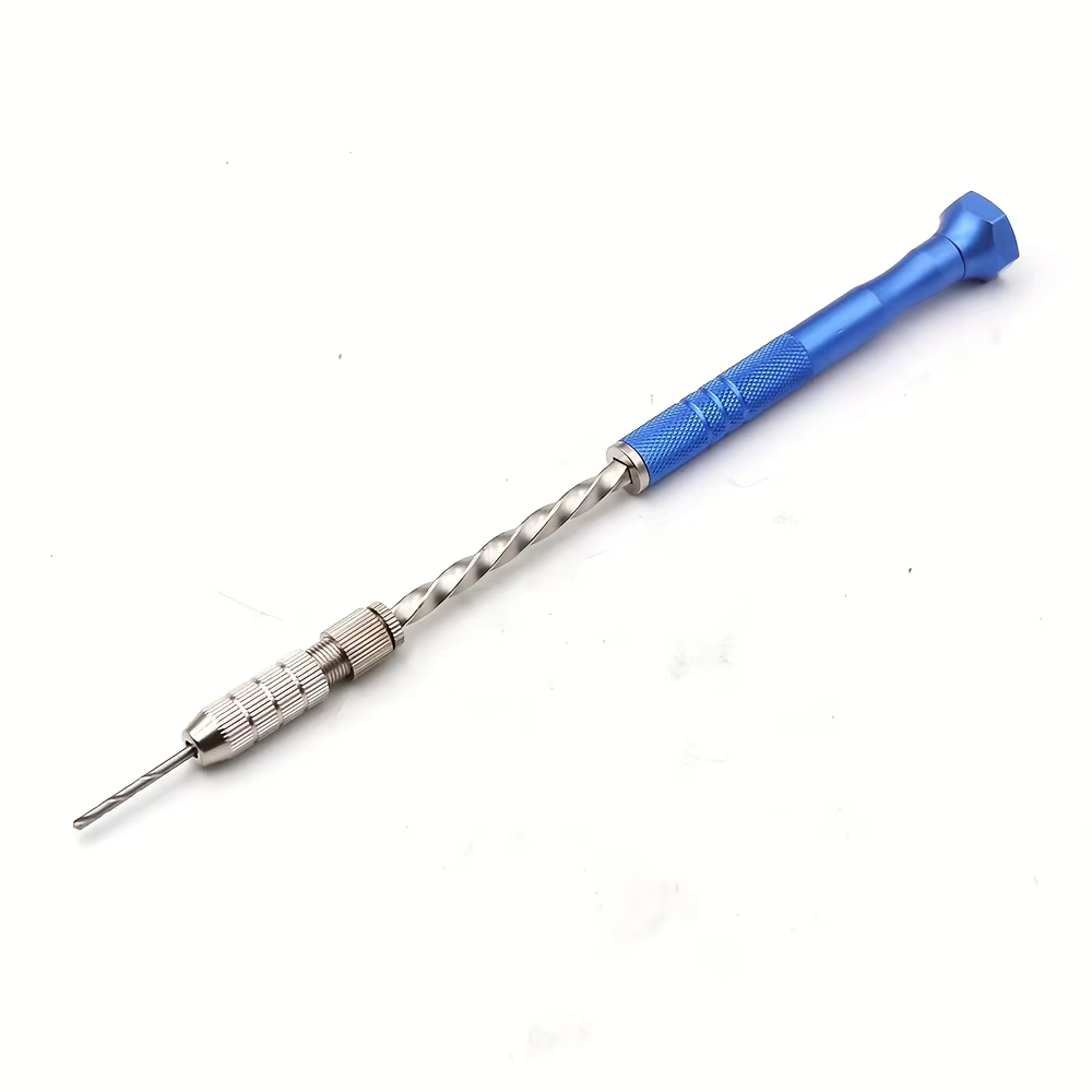 Perceuse hélicoïdale manuelle semi-automatique étendue bleue de 0.5 à 3mm, outil de perçage de circu