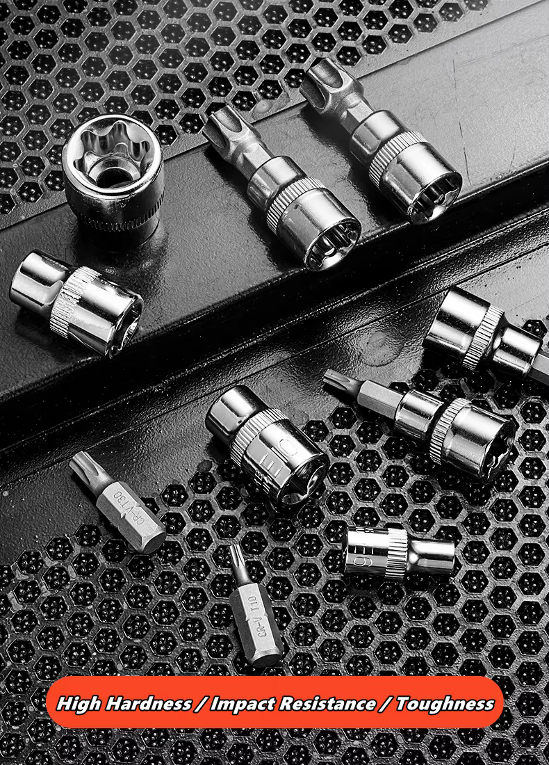 Jeu de douilles Torx professionnelles 34 pièces et douilles étoile e-torx 1/4 "3/8" 1/2 "entraînemen