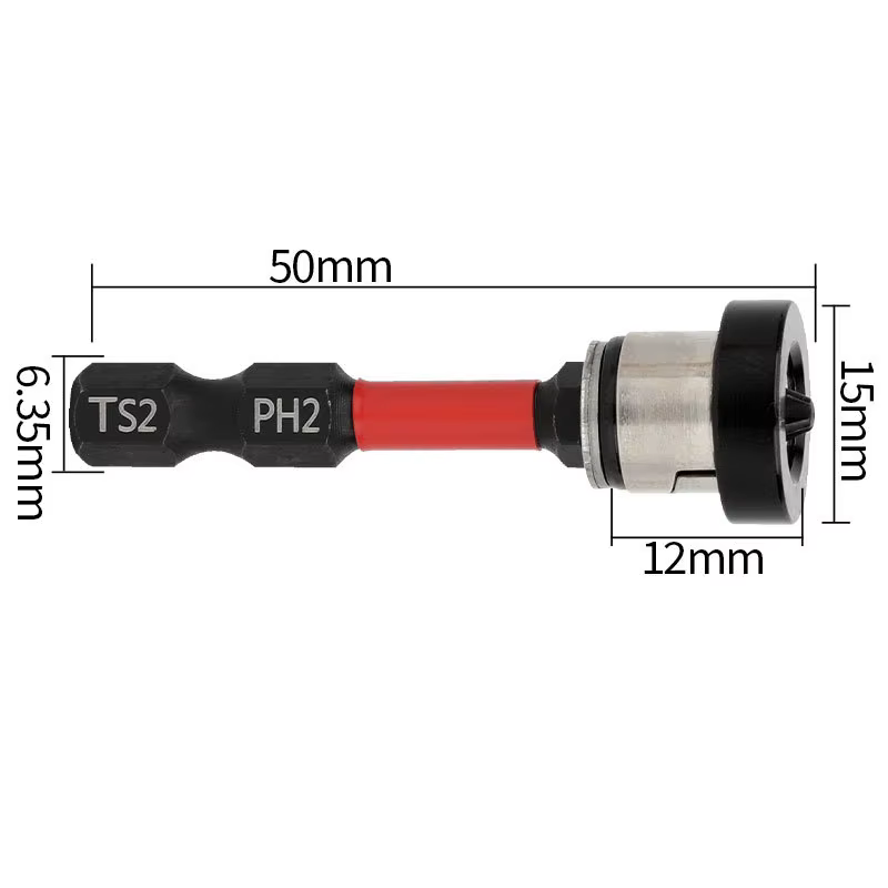 Embouts de tournevis de positionnement de 50mm, embouts de vis pour cloisons sèches, plaques de plât