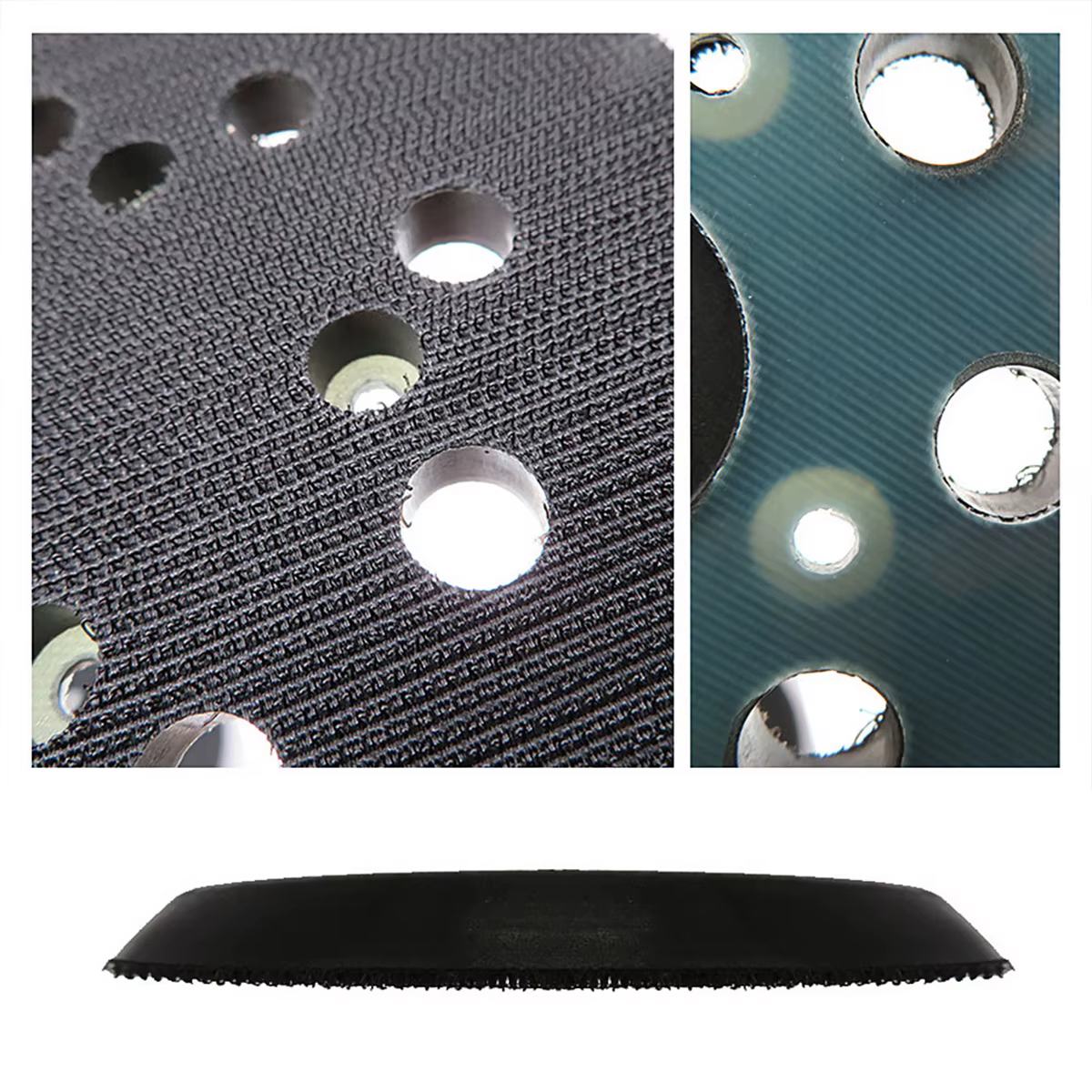125mm 5 pouces tampon de ponceuse 8 trous 3/4 clous support disque de ponçage tampon crochet boucle