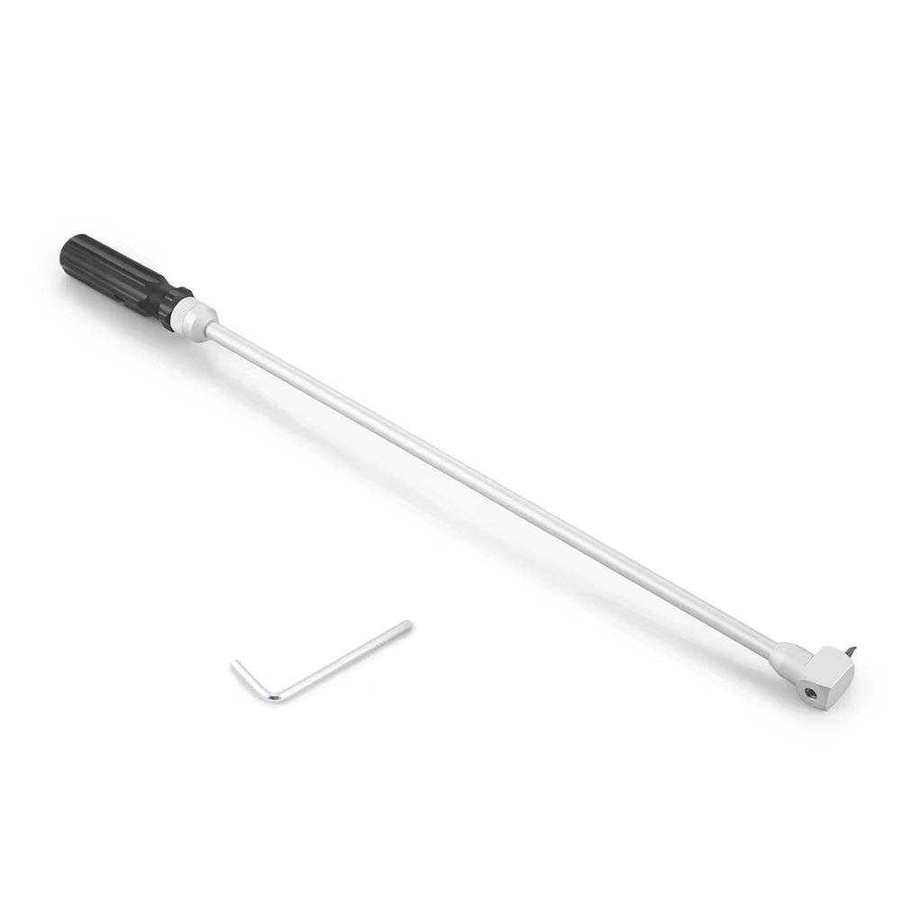 Outil de réglage de carburateur 19 pouces/485mm, tête coudée à 90 degrés, outil de réglage de vis pi