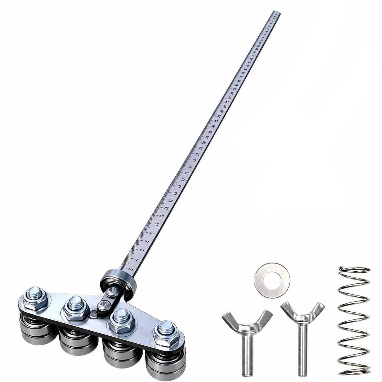 Guide de scie circulaire, rail en alliage d’aluminium de 19,7 pouces, avec accessoires de fixation p