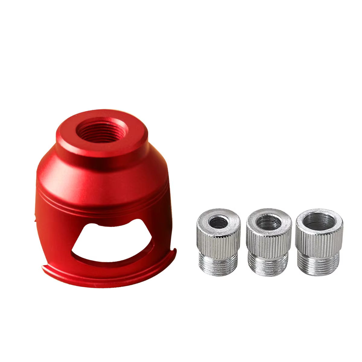 Guide de perçage Vertical 2-10mm, gabarit de trous de poche en aluminium avec 8 bagues de forage en