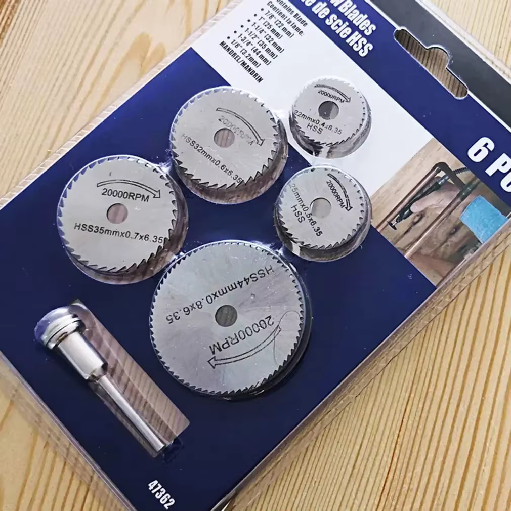 Mini lame de scie circulaire Hss, disque de coupe, outil de perçage rotatif, accessoires pour bois, 