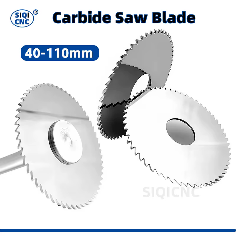 Disque de coupe circulaire pour fraisage CNC, outil de découpe de fentes en carbure de tungstène, di