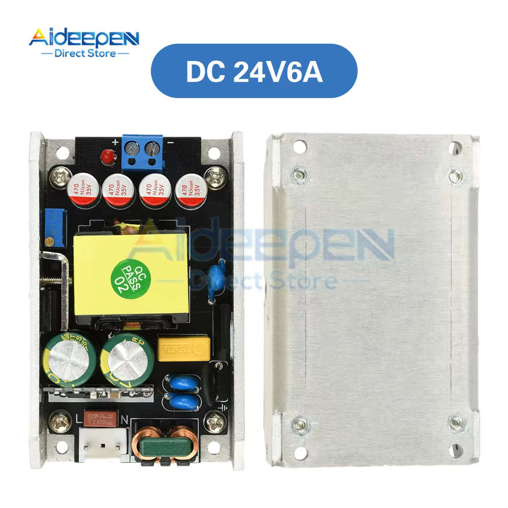 Alimentation GaN haute efficacité 150W AC 170-265V vers DC 24V/12V Protection contre les surcharges/