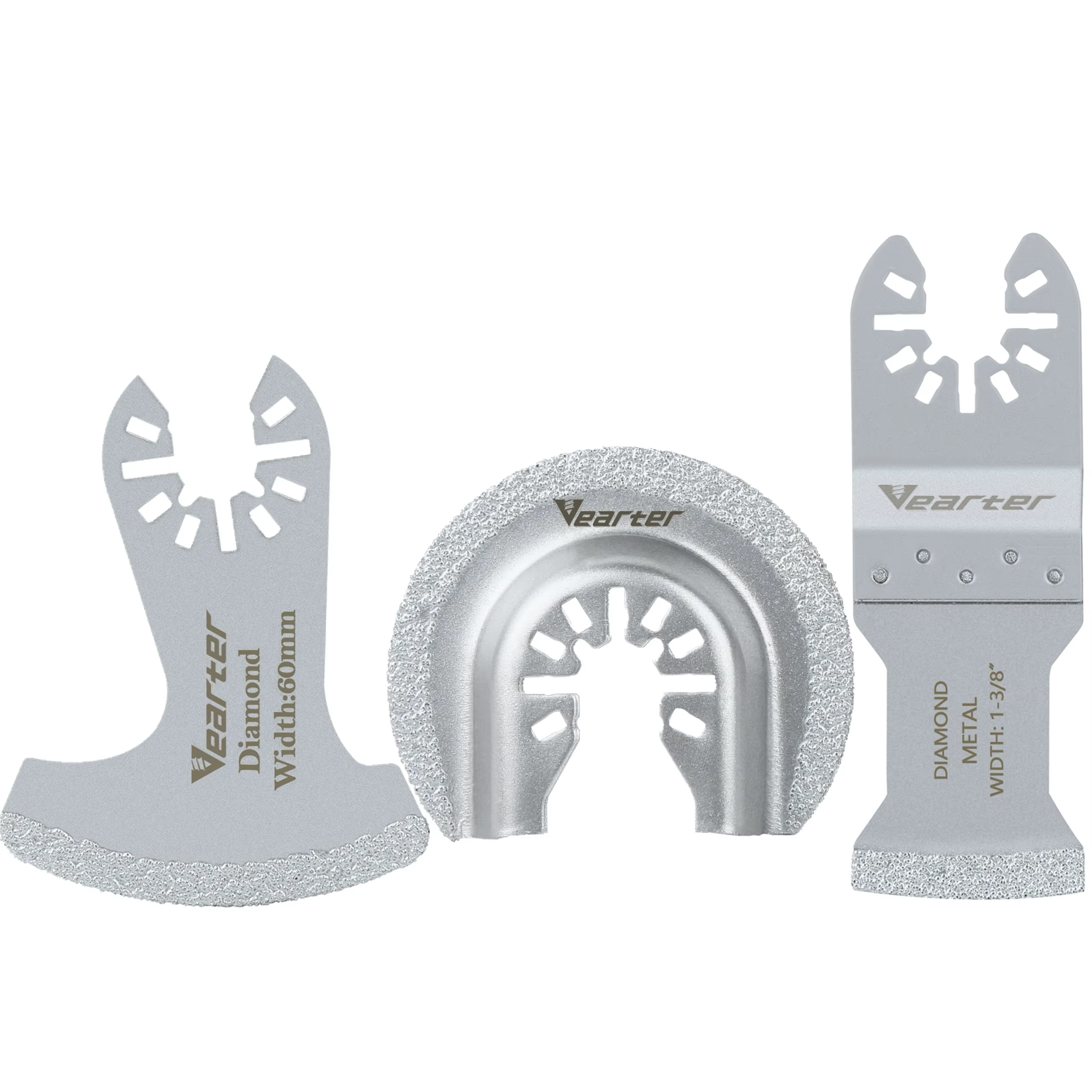 Vearter – lame oscillante multi-outils, segments de diamant brasés sous vide, lames de scie à mortie