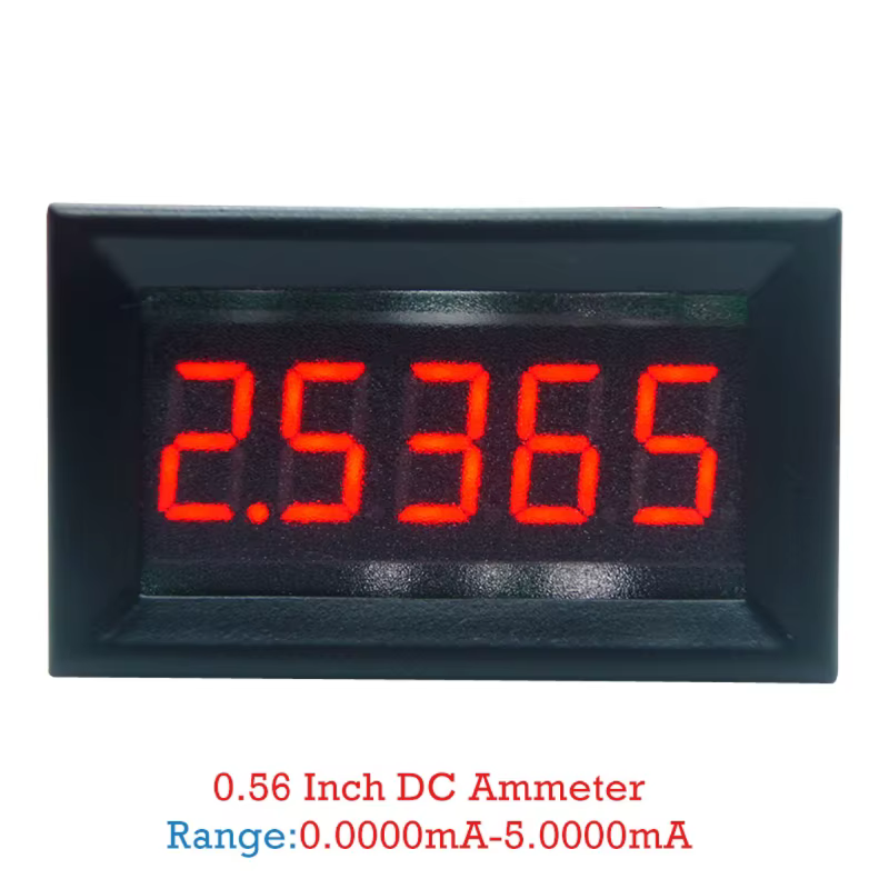 Ampèremètre numérique DC 0-5.0000mA (5mA), 5 chiffres, compteur de courant, jauge de 0.36 pouces