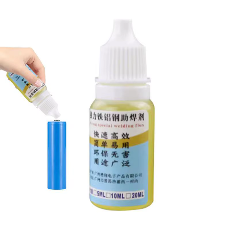 Flux de soudure pas propre 0.33oz liquide métallique Flux de soudure aluminium et électronique 18650