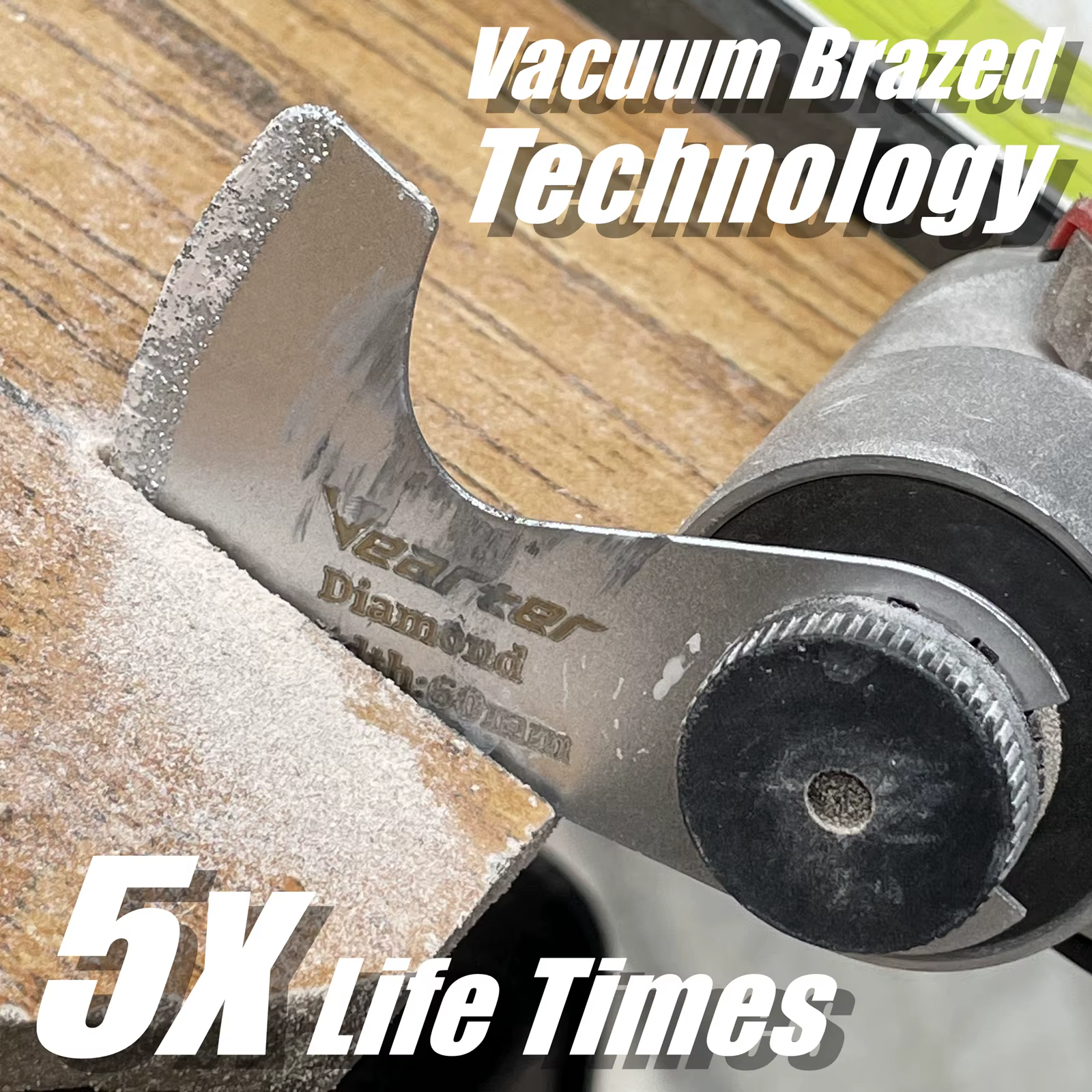 Vearter – lame oscillante multi-outils, segments de diamant brasés sous vide, lames de scie à mortie