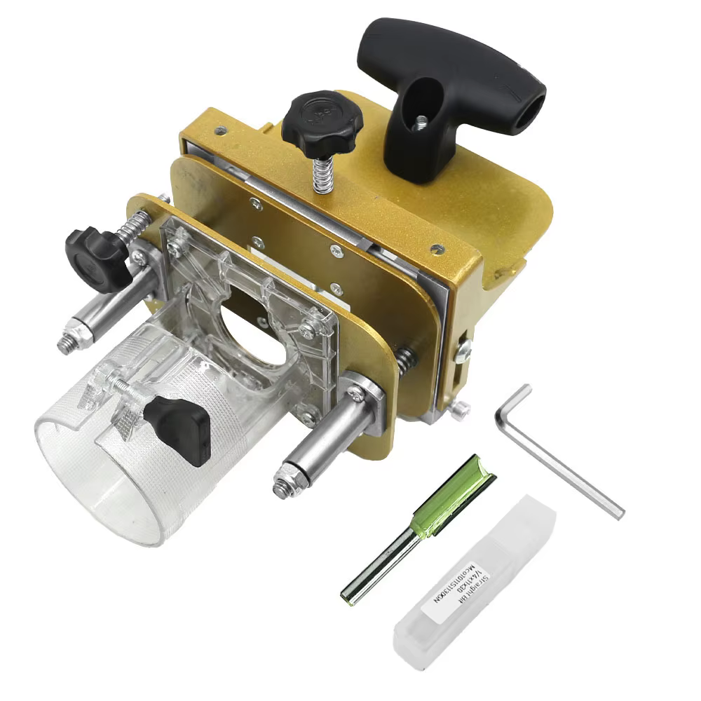 Gabarit de mortaisage pour Machine de découpage de 65mm, support de fente 2 en 1, fixations invisibl