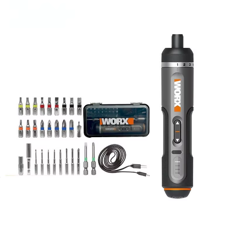 Worx 4V jeux de tournevis électriques WX242 tournevis électriques sans fil intelligents poignée Rech