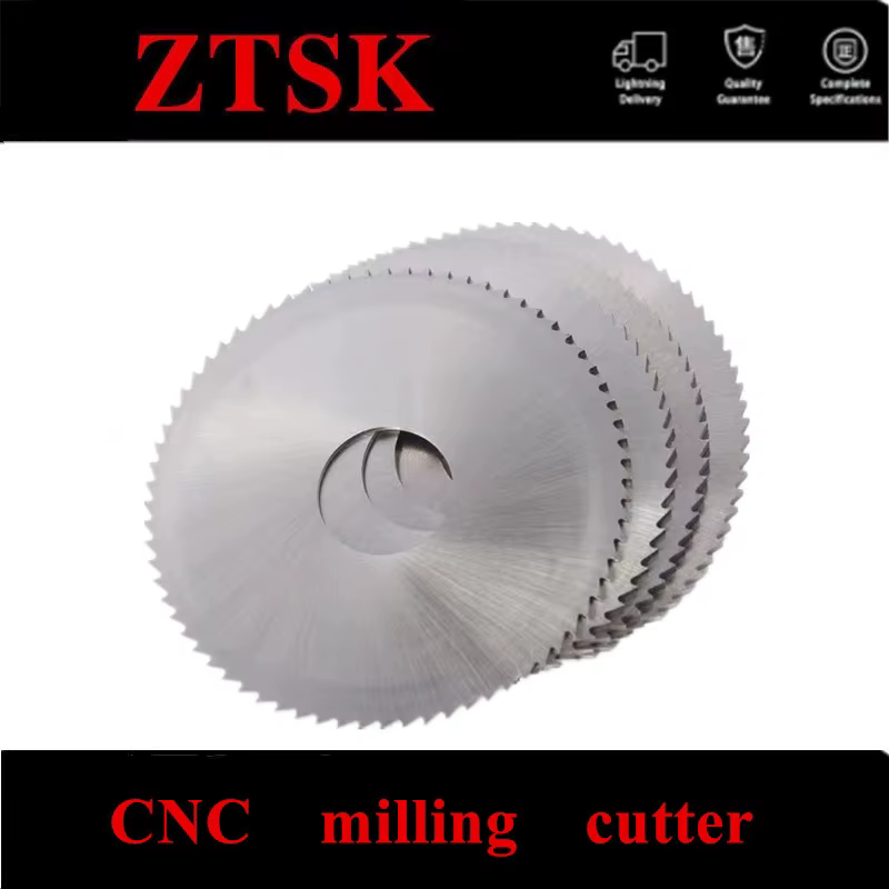 1 pièce Fraise HSS 40mm/50mm/60mm/75mm/80mm/100mm/125mm, Épaisseur 0.2mm-4.0mm, Fraise à rainurer, F