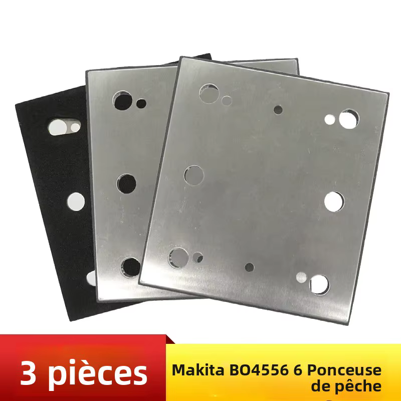 Makita – ponceuse de finition de feuilles de remplacement, 100x110mm, 1/4 pièces, plaque de support 