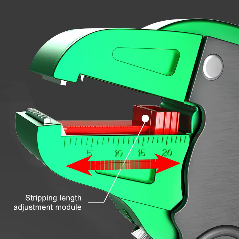 LAOA Automatique Fil Stripper Flatwire Cutter Pince À Décaper 0.2 à 4mm Plage Réglage de La Longueur