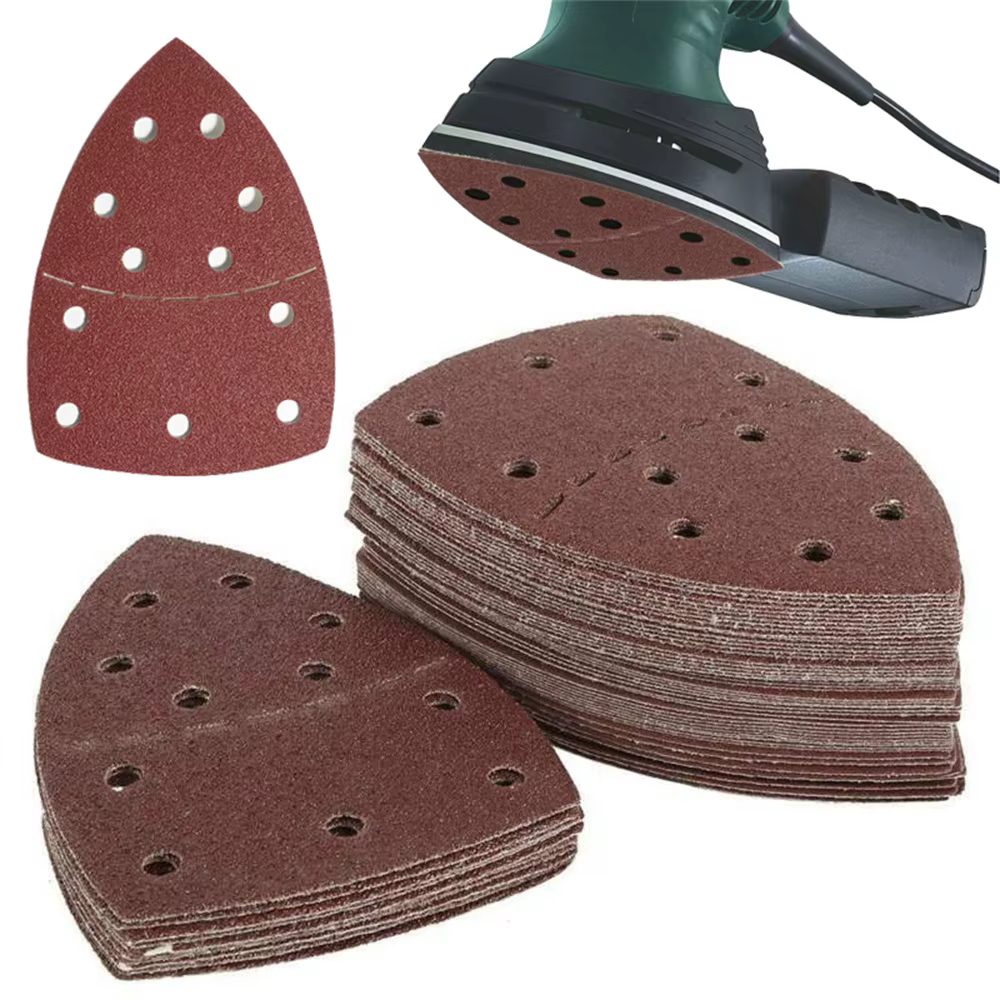 Feuilles abrasives pour ponceuse à l'hypothèse Bosch PSM 100A, papier abrasif, tampons de souris, 10