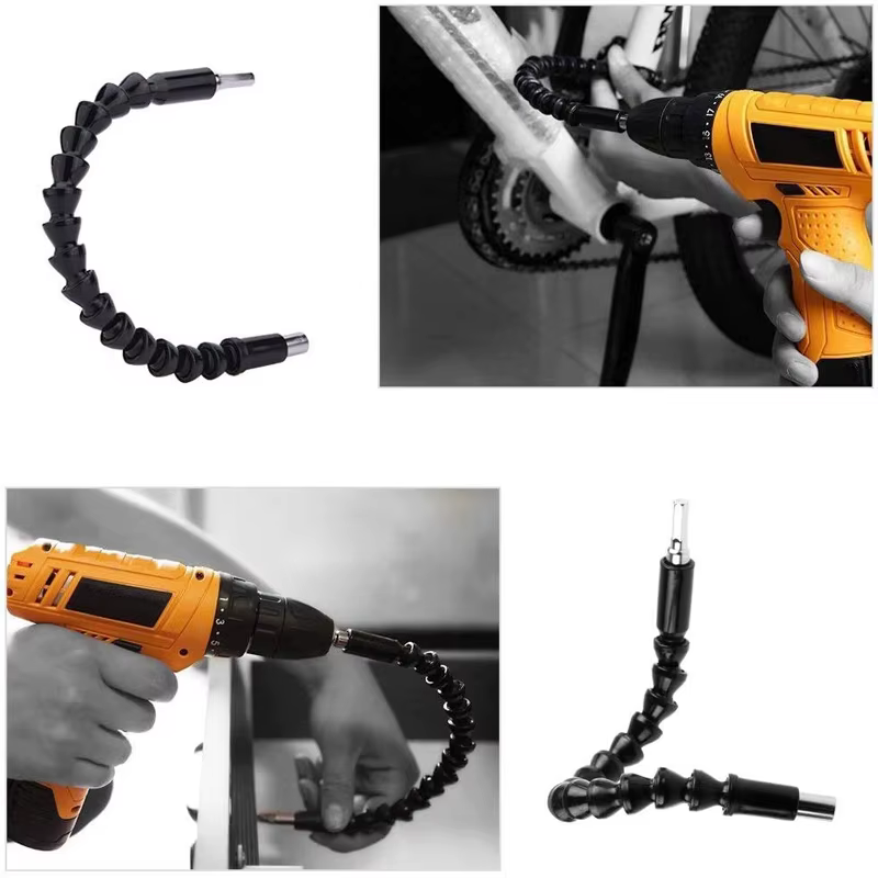 Adaptateur de perceuse à Angle droit de 105 degrés 1/4 pouces et Extension de foret Flexible pour to
