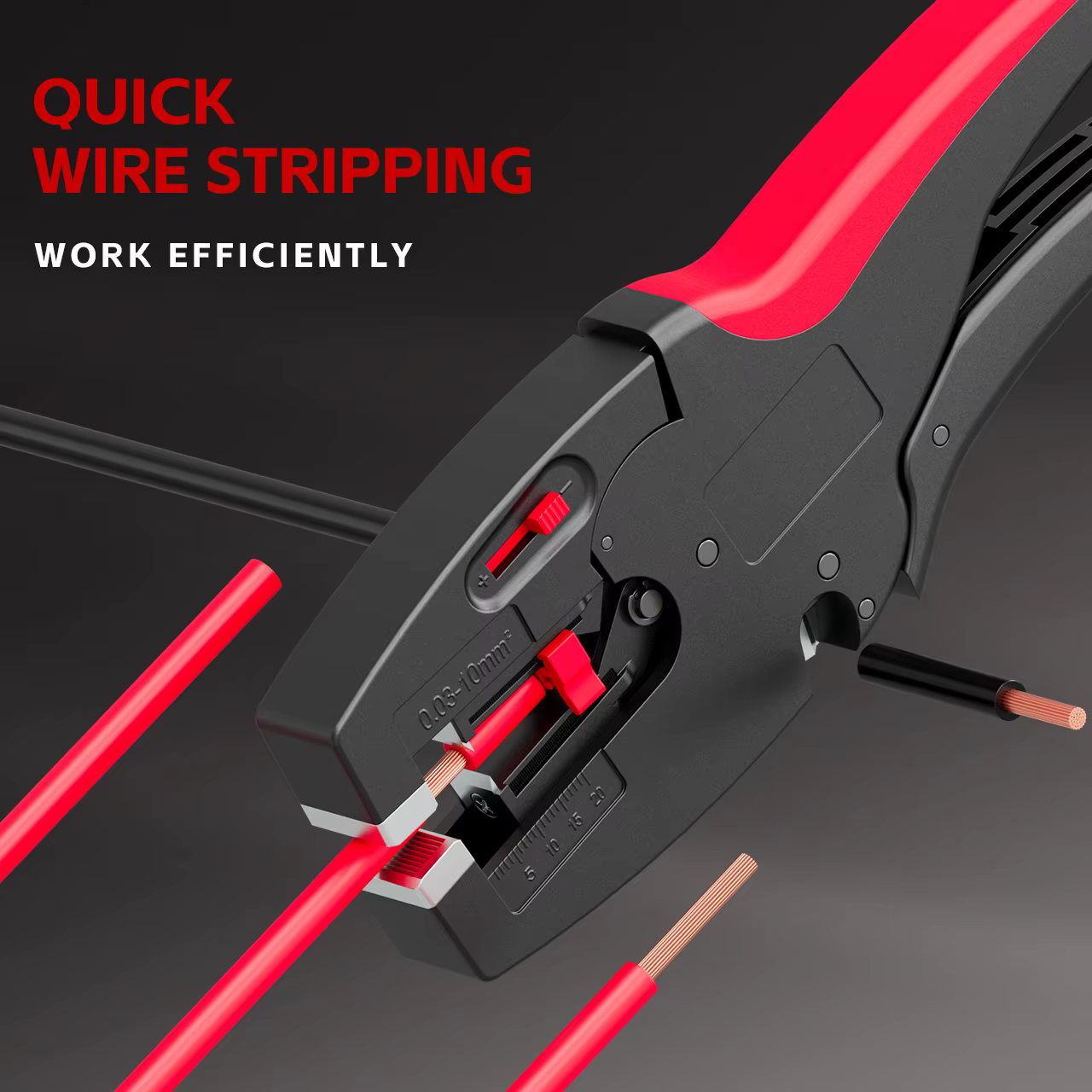 Pince à dénuder et coupe-fil automatique 2 en 1, outils robustes 0.03-10mm2/32-7AWG, Mini réparation