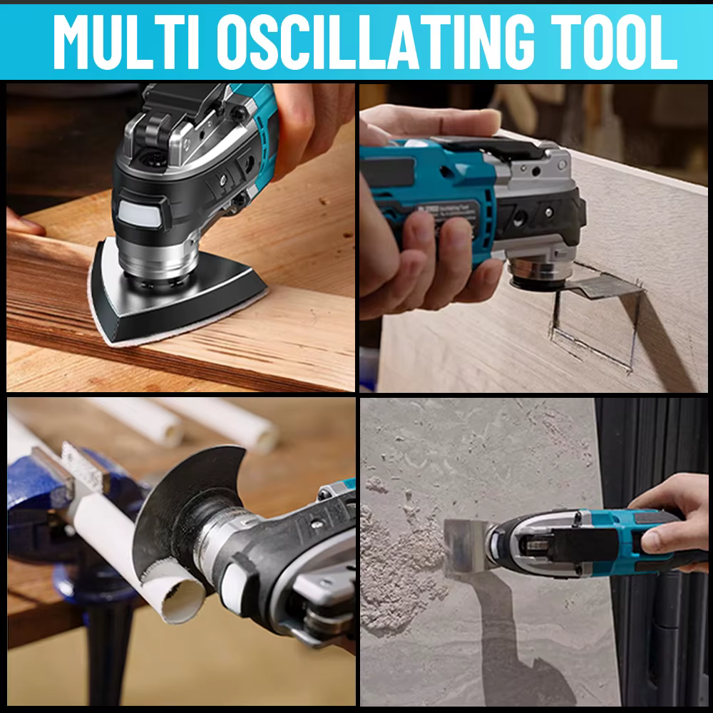 Makita-Scie Oscillante Électrique Sans Balais à Vitesse Variable, Machine de Rénovation, Outil Multi