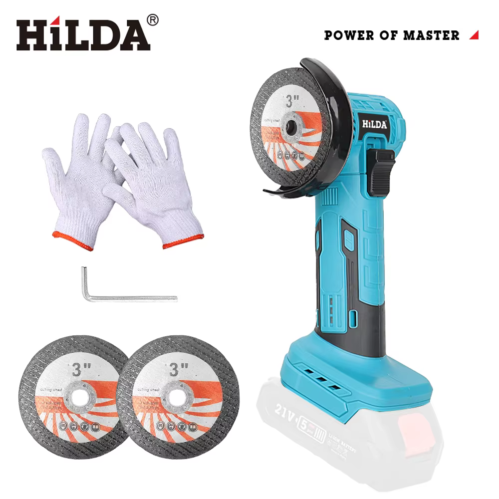 HILDA 3 pouces Mini meuleuse d'angle sans brosse sans fil bois céramique polissage rectifieuse outil