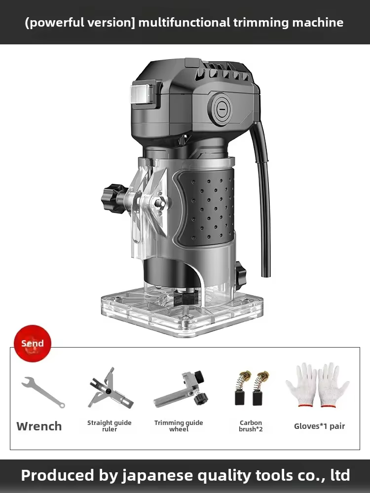 Tondeuse électrique multifonctionnelle 220V pour le travail du bois avec fonction de rainurage et de