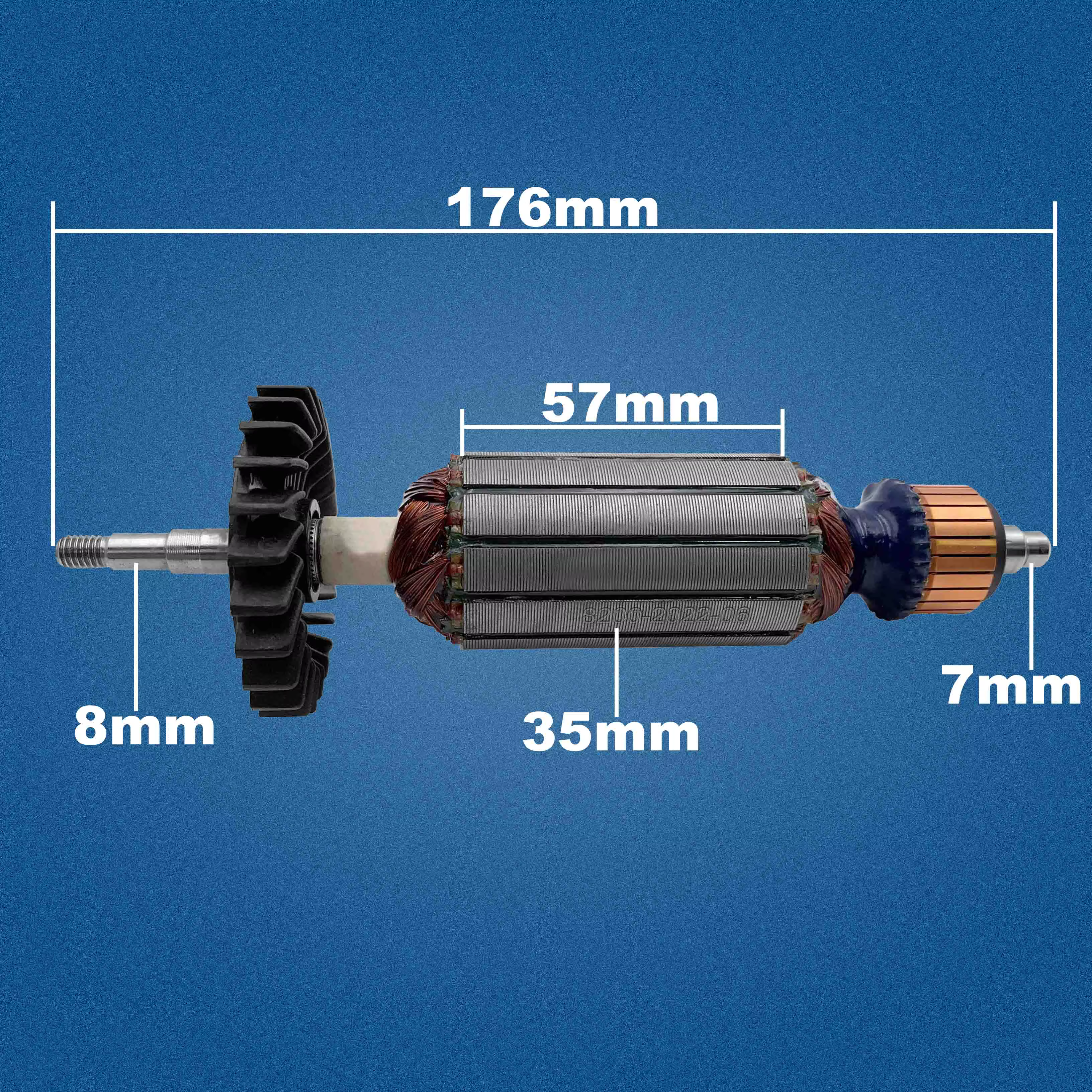 AC 220V 240V DWE8210S DWE8200S DWE8200T DWE8212S Induit Rotor pour DEWALT Meuleuse Angulaire Pièces