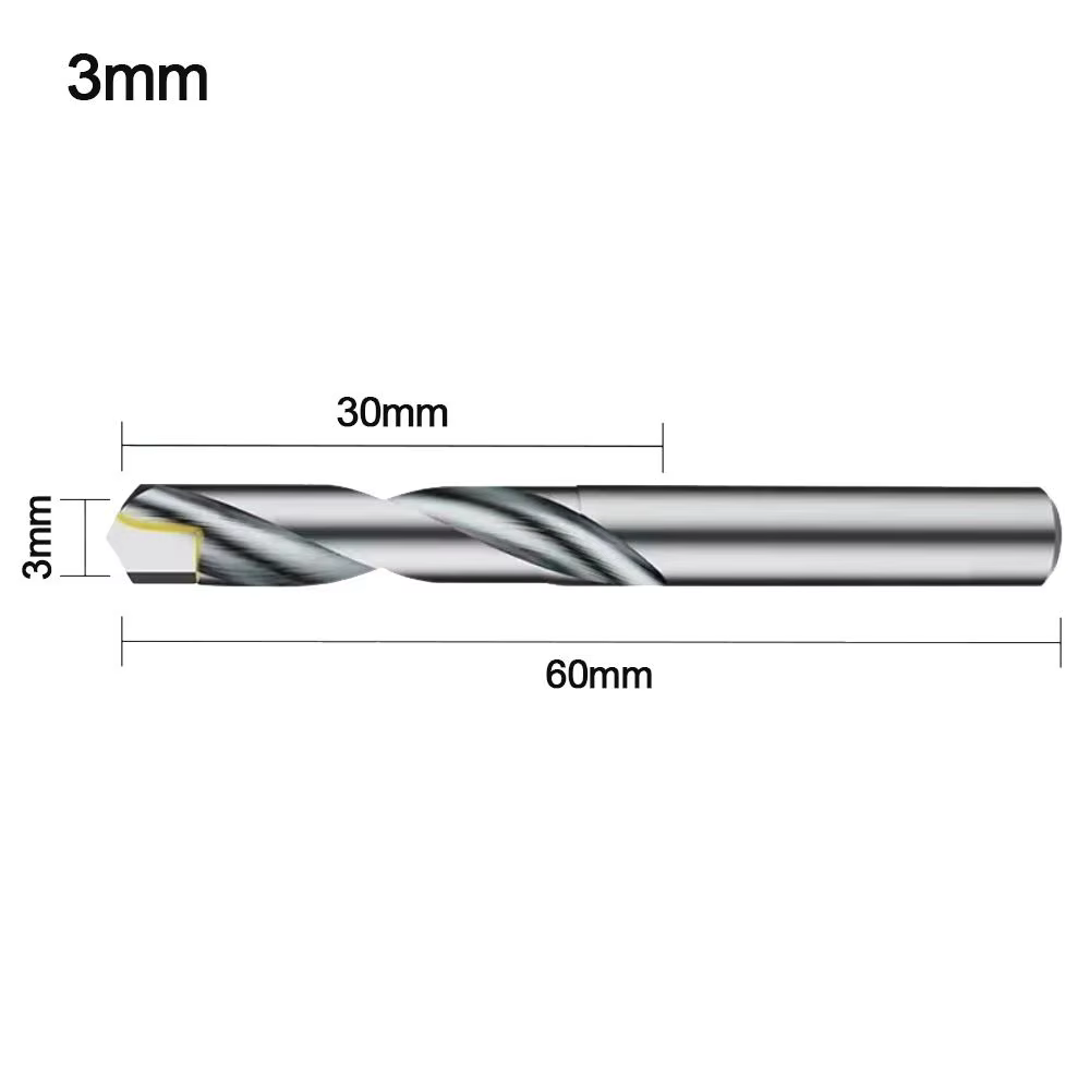 Forets en carbure 3mm-7.5mm, fraise multifonctionnelle pour le travail des métaux, coupe-trou, outil