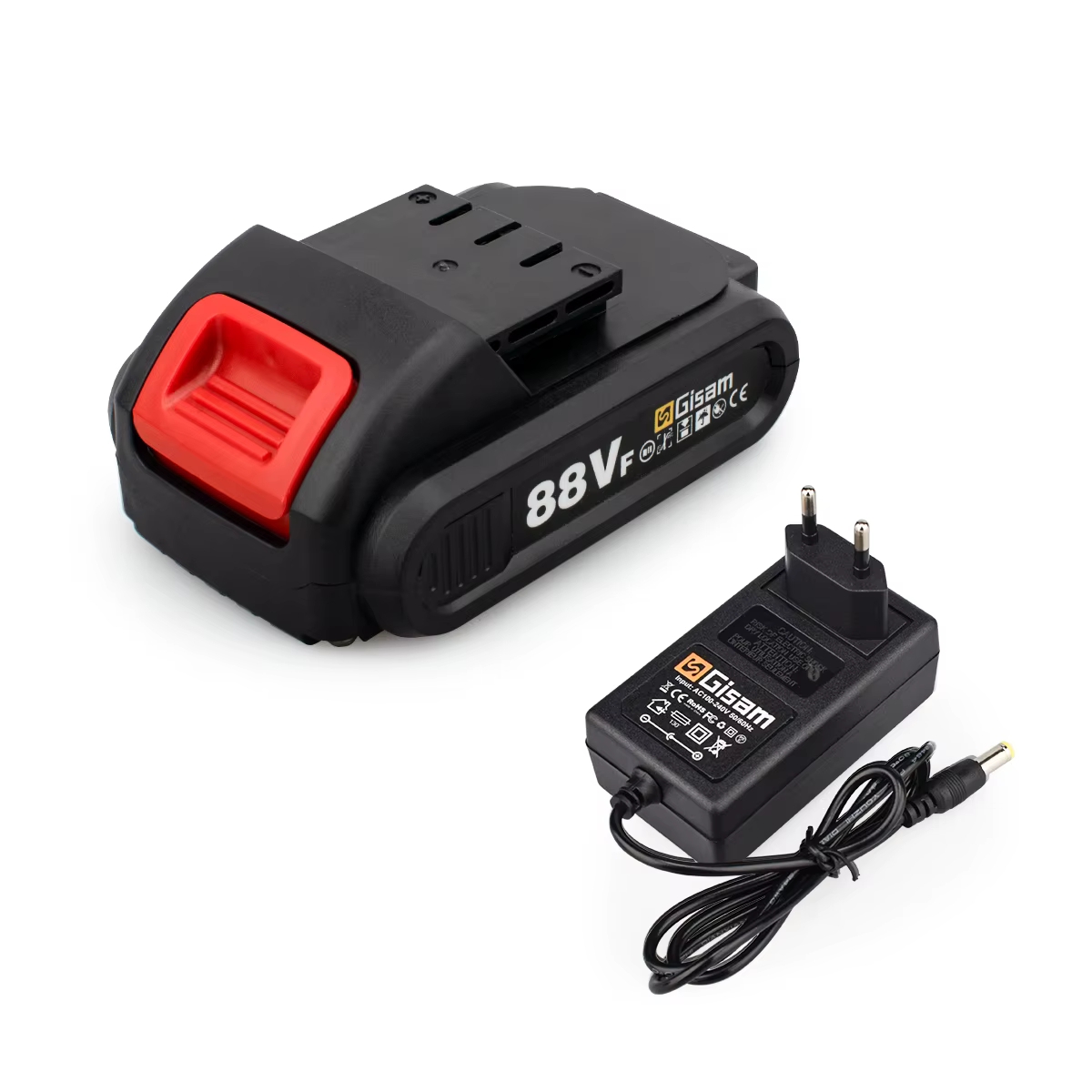 Batterie Lithium-Ion Rechargeable 88VF + chargeur 2000Mah, adaptée aux perceuses électriques, tourne