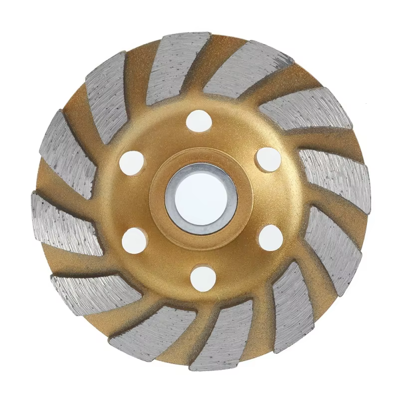4In meule diamantée HHS robuste Turbo rangée diamant meule disque meuleuse d'angle disque pour béton