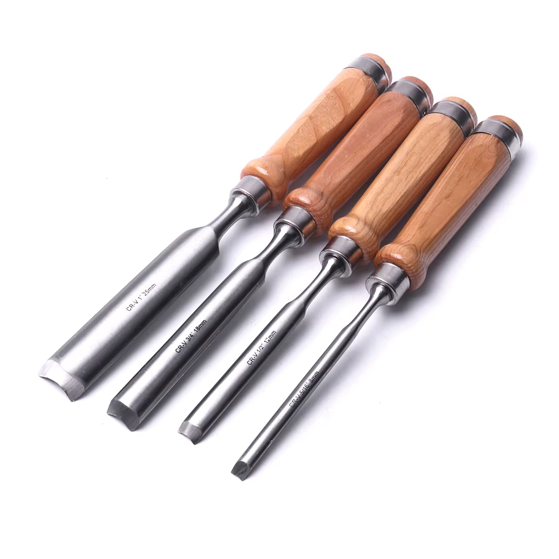 Jeu de ciseaux semi-circulaires pour le travail du bois, acier au Chrome Vanadium, charpentier, scul