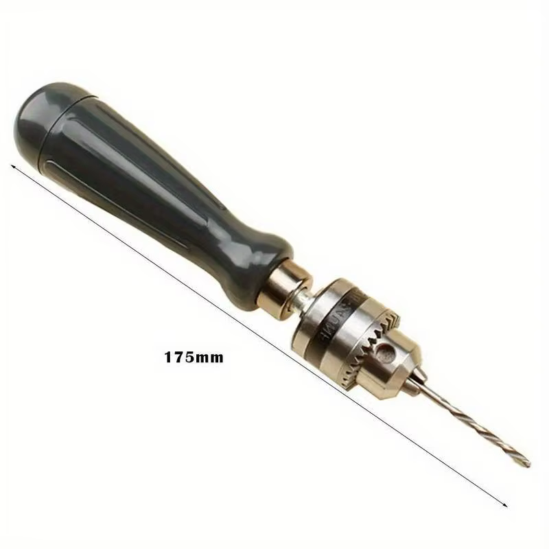 Ensemble de perceuses manuelles avec mandrin, embouts de 1,5/2,0/3,0/4,0/5,0 mm, outil de perçage ma