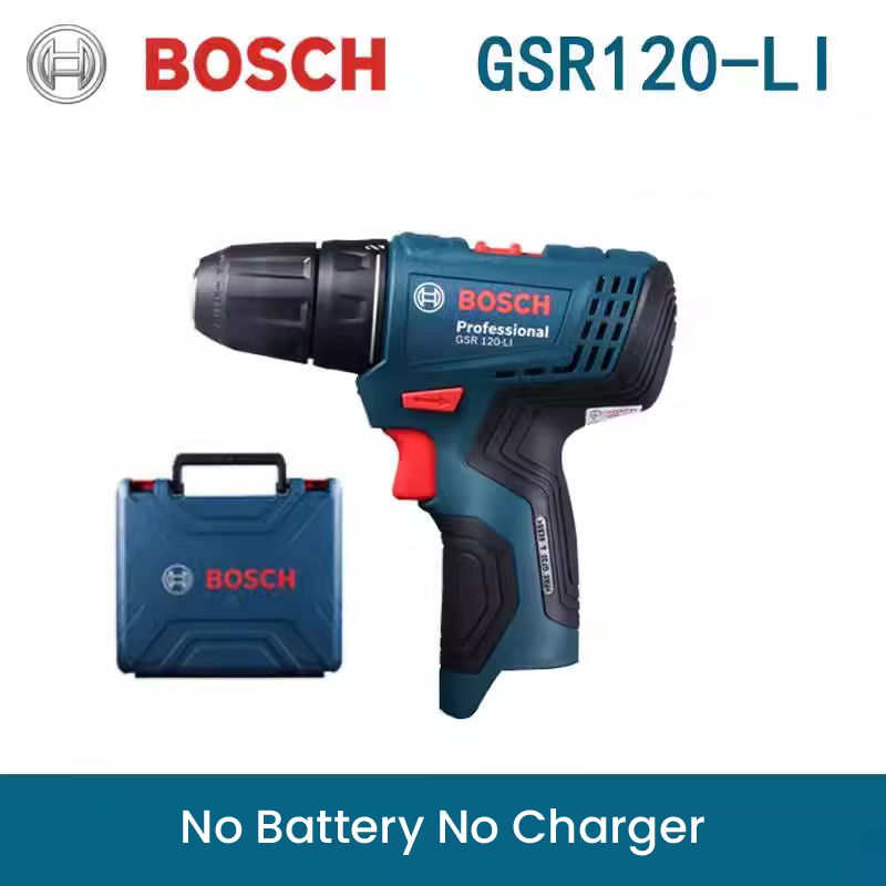 Bosch-Perceuse électrique sans fil aste GSR120 Li, tournevis professionnel, perceuse à percussion, o
