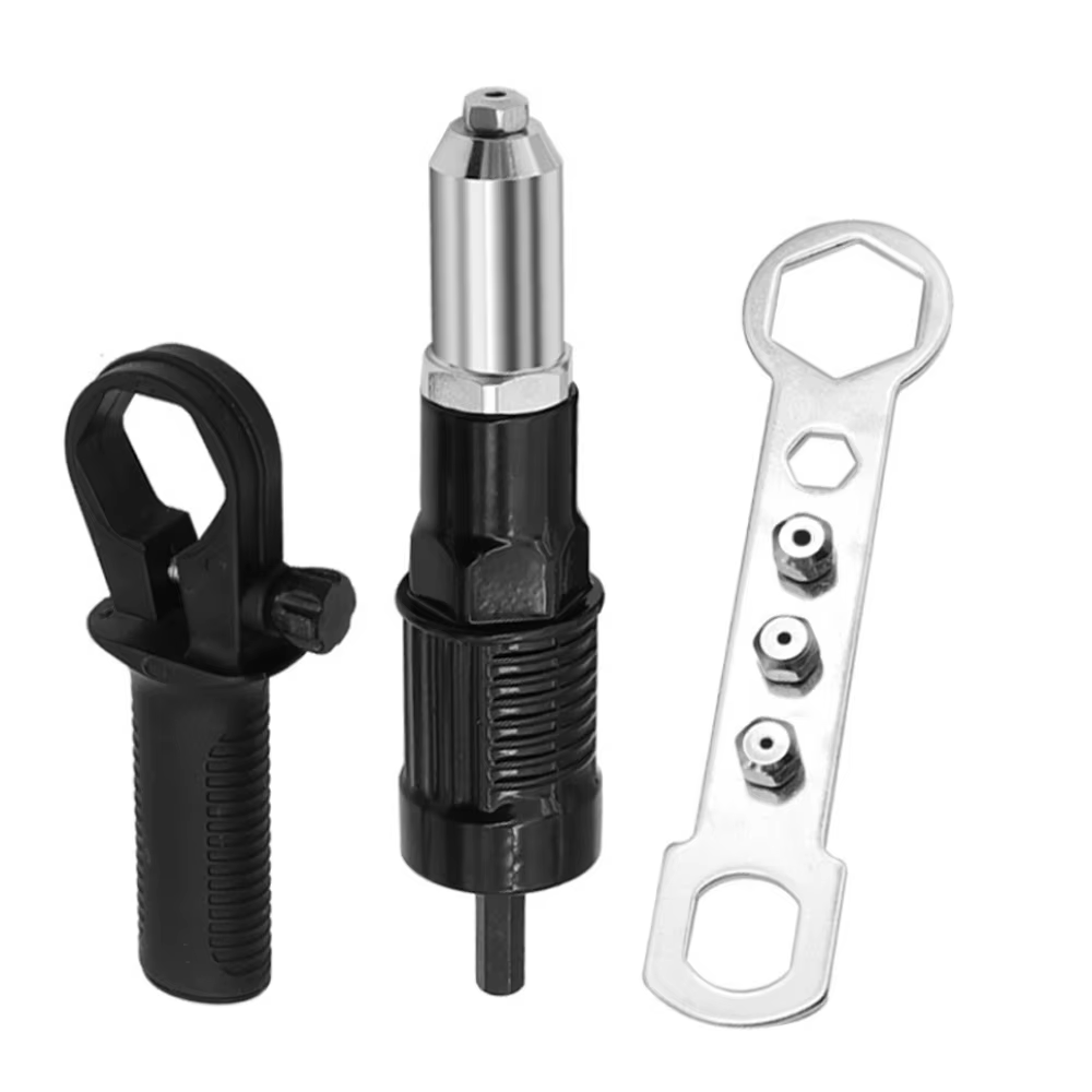 Adaptateur de foret de tirage de rivet rapide et facile avec tige hexagonale Adaptateur de pistolet 