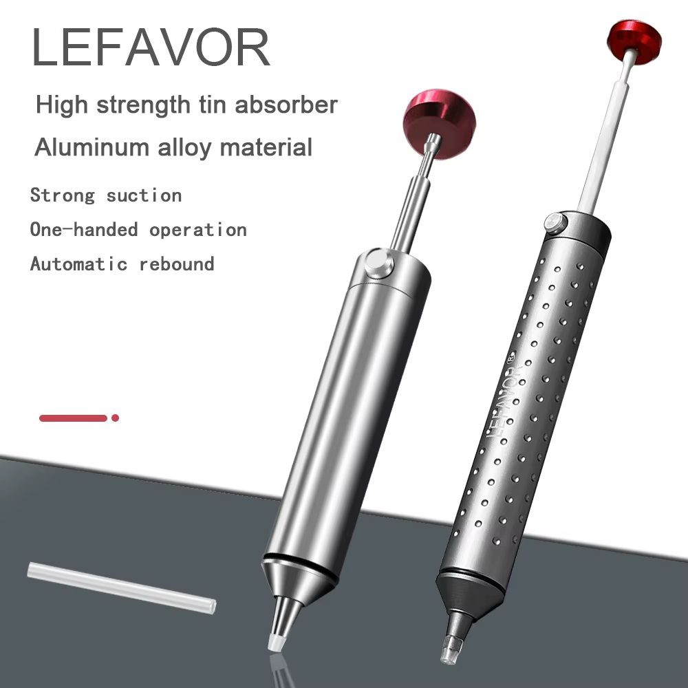 LEFAVOR – pompe à dessouder puissante en aluminium, pistolet à étain d'aspiration, stylo à ventouse,