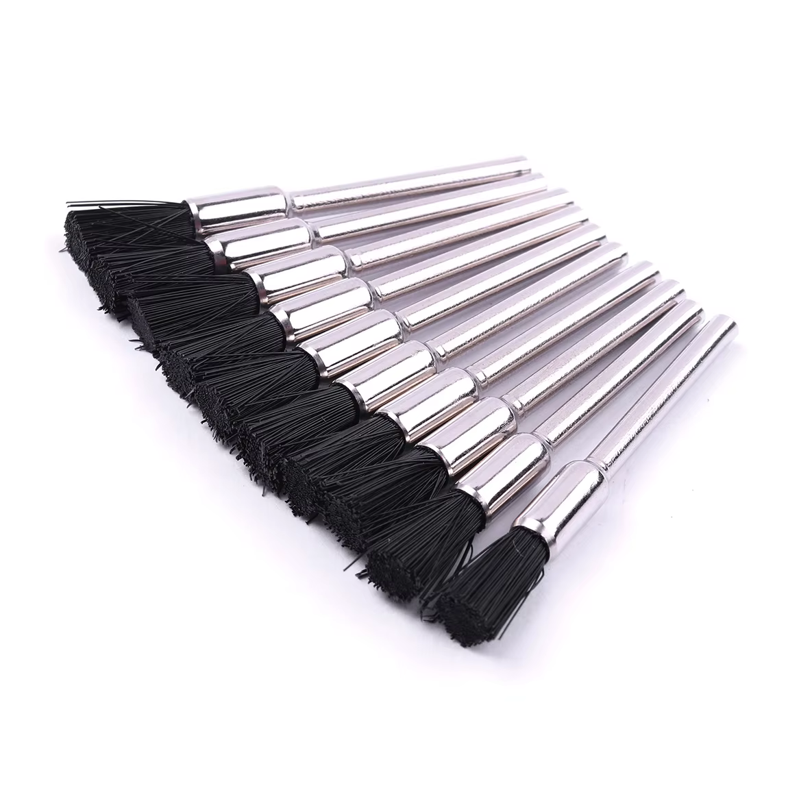 Jeu de brosses rotatives de polissage Dremel, 10 pièces, brosses à roue en laiton/acier/Nylon/crin d