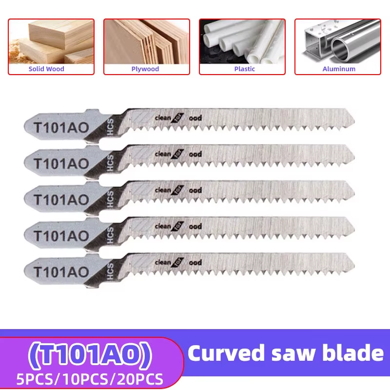 Lames de scie sauteuse 5/10/20 pièces T101AO pour la découpe du bois, du métal et du panneau de part