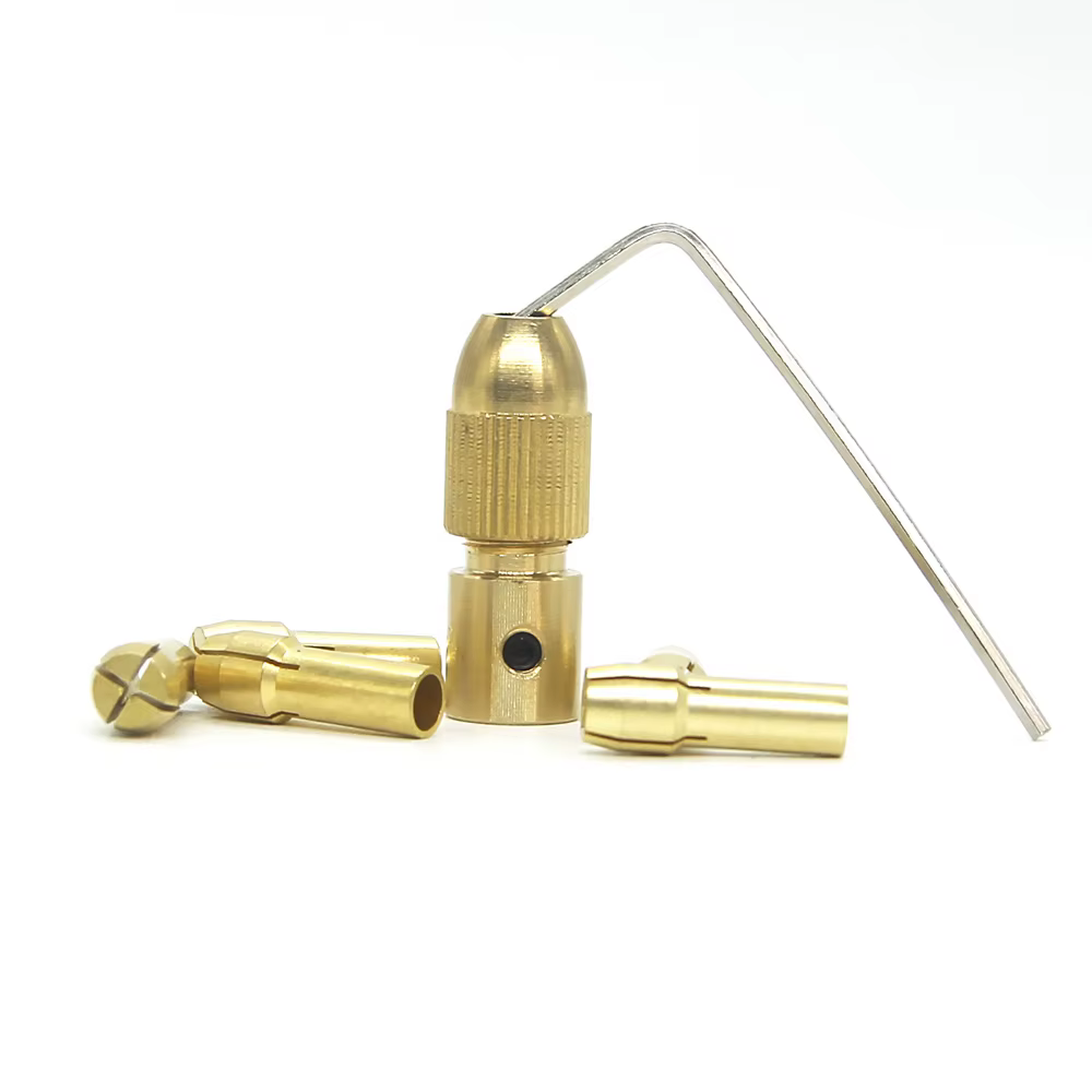 Mini perceuse à pince en laiton pour moteur électrique, adaptateur de mandrin, adaptateur de foret s