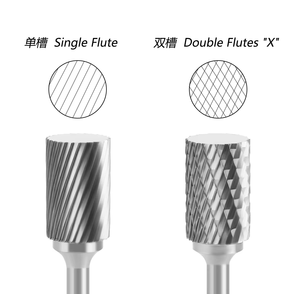 1 pièce Fraise rotative cylindrique à bout sphérique en carbure de tungstène pour meulage et gravure