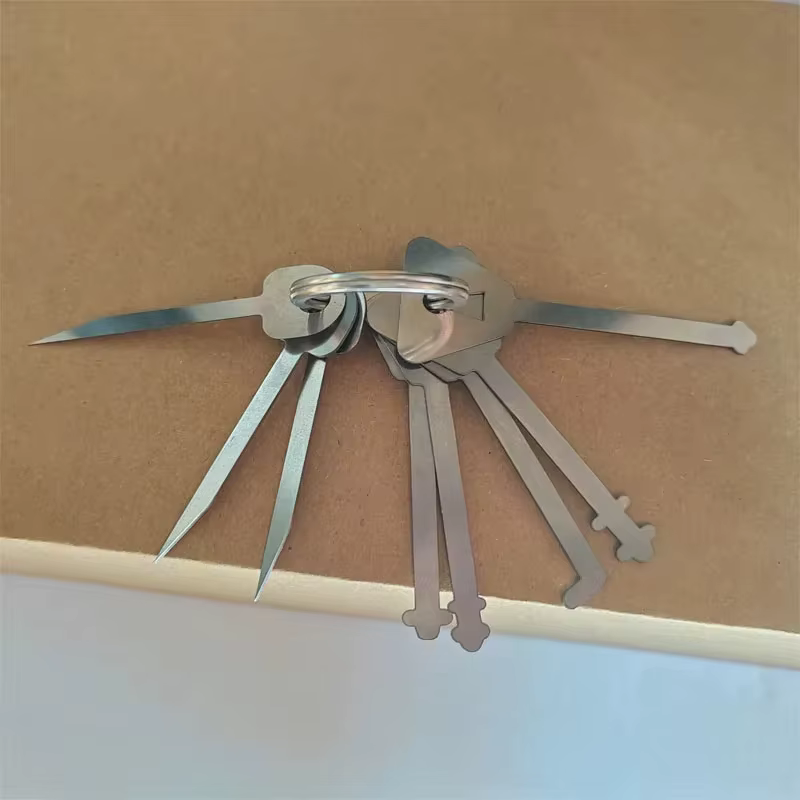 Clés maîtresses, crochet de serrure squelette, outils de crochetage pour ouvrir les portes, ensemble