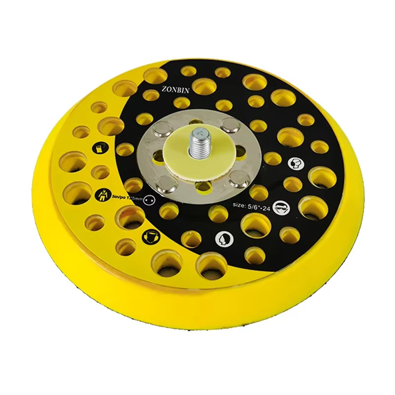 Base de disque collant pour machine à papier de verre pneumatique, adapté à la ponceuse MIRKA, 5 pou